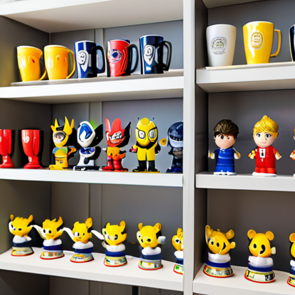 승리의여신 니케 팬트리 전용 아이템 - **Prompt:** A collector's display of NIKKE merchandise: figurines, acrylic stands, and keychains arr...