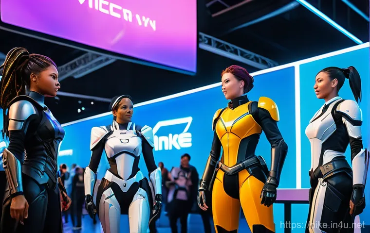 승리의여신 니케 개발사 방향성 분석 - Image Prompt 1: Global Stage Presence** 승리의여신 니케 개발사 방향성 분석 - Image Prompt 1: Global Stage Presence**