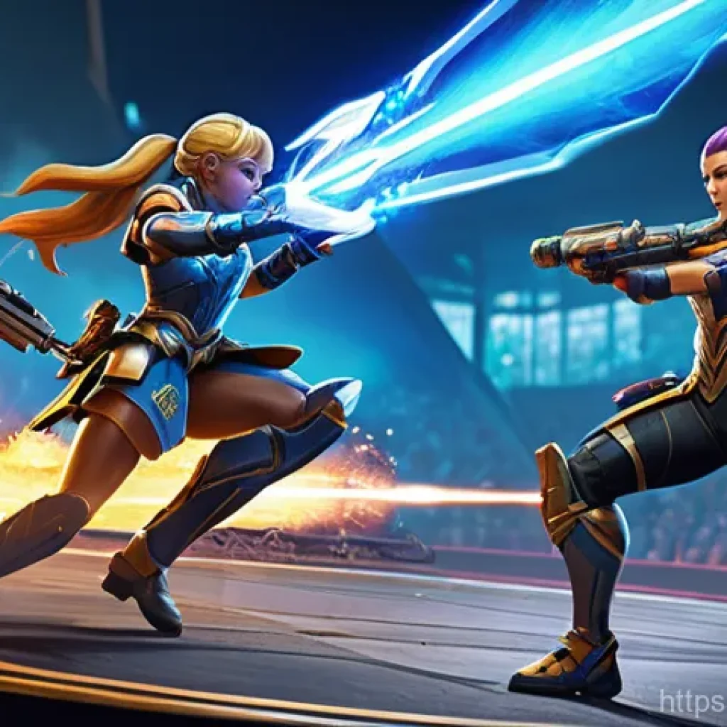 승리의여신 니케 상위 랭커 인터뷰 - A group of five diverse Nikke characters, designed for the "Goddess of Victory: Nikke" game, are pos...