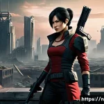 승리의여신 니케 신규 패치 예상 - **Prompt 1: Ada Wong in Nikke's Post-Apocalyptic World.**
A highly detailed illustration of Ada ...