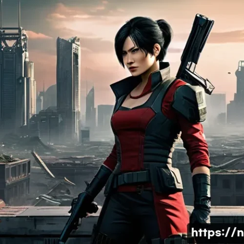 Home 32 승리의여신 니케 신규 패치 예상 - **Prompt 1: Ada Wong in Nikke's Post-Apocalyptic World.**
A highly detailed illustration of Ada ...