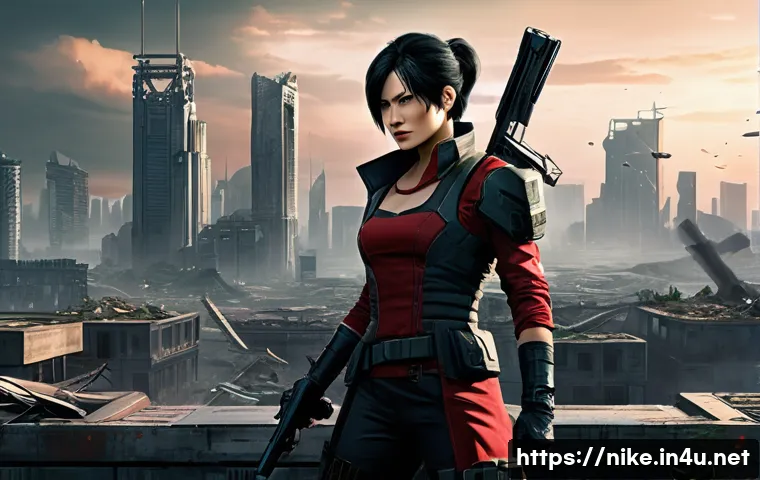 승리의여신 니케 신규 패치 예상 - **Prompt 1: Ada Wong in Nikke's Post-Apocalyptic World.**
A highly detailed illustration of Ada ...
